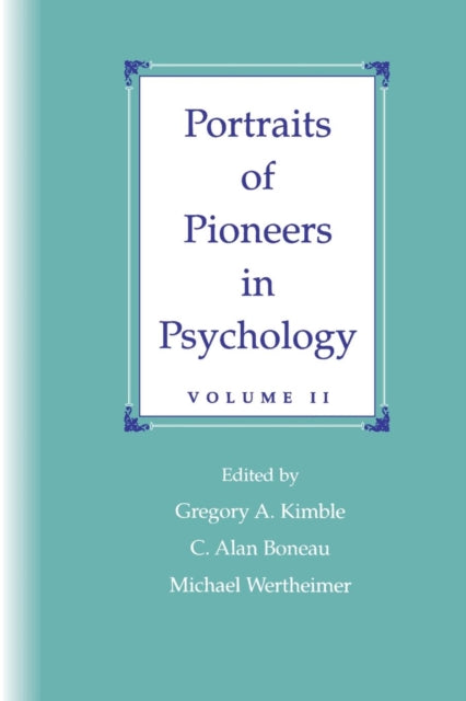 Book cover of: Portraits of Pioneers in Psychology