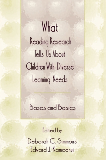 Book cover of: What Reading Research Tells Us About Children With Diverse Learning Needs