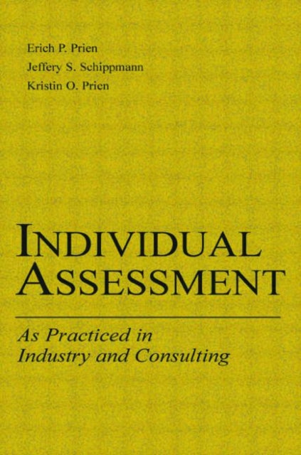 Book cover of: Individual Assessment. By: Erich P. Prien