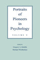Book cover of: Portraits of Pioneers in Psychology