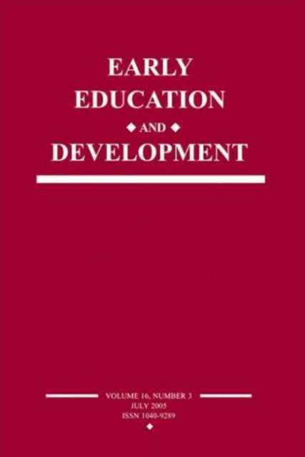 Book cover of: Early Education and Development. By: Susanne A. Denham