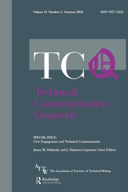Book cover of: Civic Engagement and Technical Communication