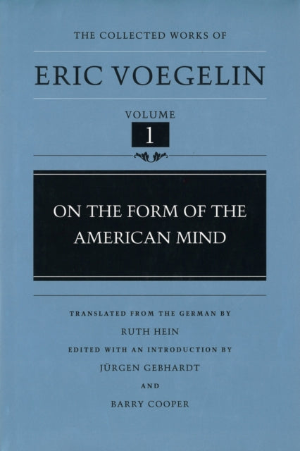 Book cover of: On the Form of the American Mind (CW1)