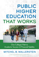 Book cover of: Public Higher Education That Works