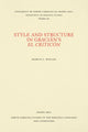 Book cover of: Style and Structure in Gracian's El Criticon. By: Marcia L. Welles