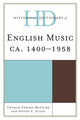 Book cover of: Historical Dictionary of English Music. By: Charles Edward McGuire
