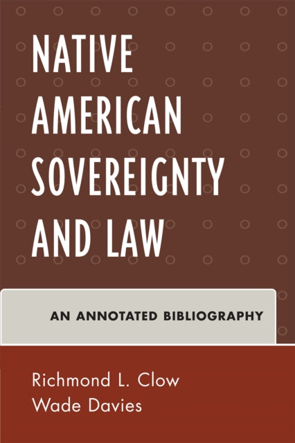 Book cover of: American Indian Sovereignty and Law