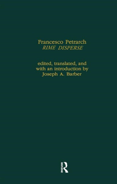 Book cover of: Francesco Petrarch's Rime Disperse, Series A. By: Joseph Barber