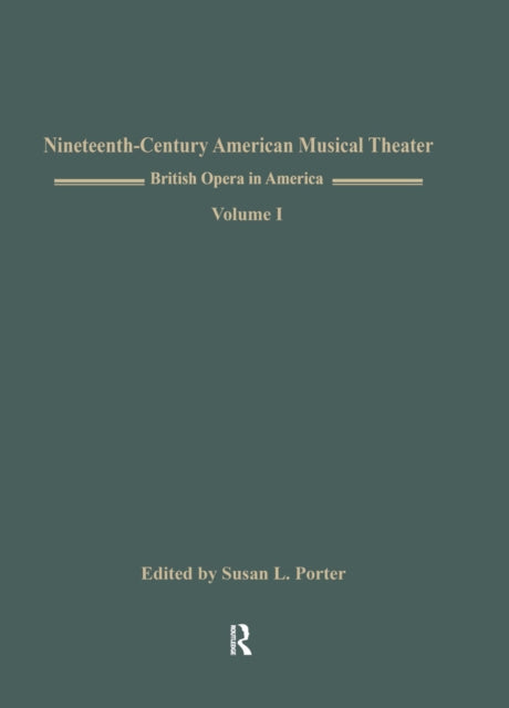 Book cover of: British Opera in America. By: Susan Porter