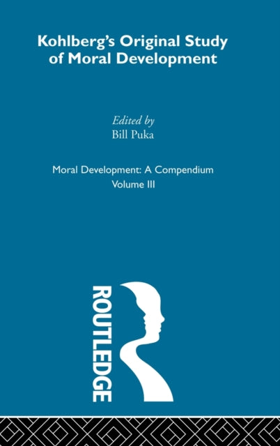 Book cover of: Kohlberg's Orginal Study of Moral Development. By: Bill Puka