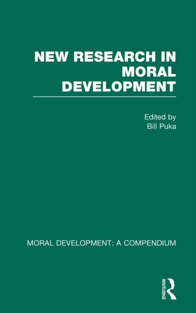 Book cover of: New Research in Moral Development. By: Bill Puka
