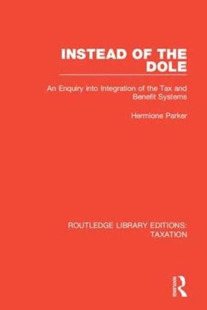 Book cover of: Instead of the Dole. By: Hermione Parker
