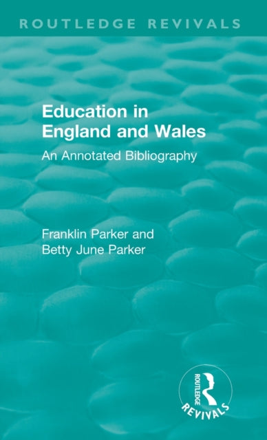 Book cover of: Education in England and Wales. By: Franklin Parker