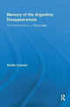 Book cover of: Memory of the Argentina Disappearances. By: Emilio Crenzel