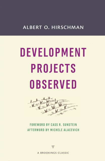 Book cover of: Development Projects Observed. By: Albert O. Hirschman