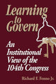 Book cover of: Learning to Govern