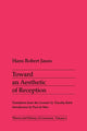Book cover of: Toward an Aesthetic of Reception