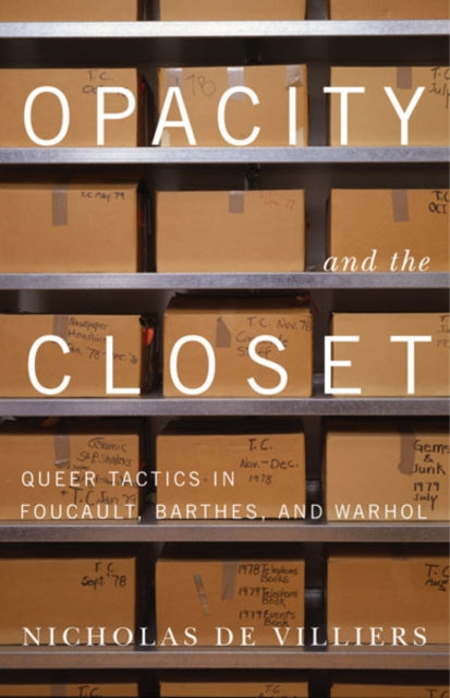 Book cover of: Opacity and the Closet. By: Nicholas De Villiers