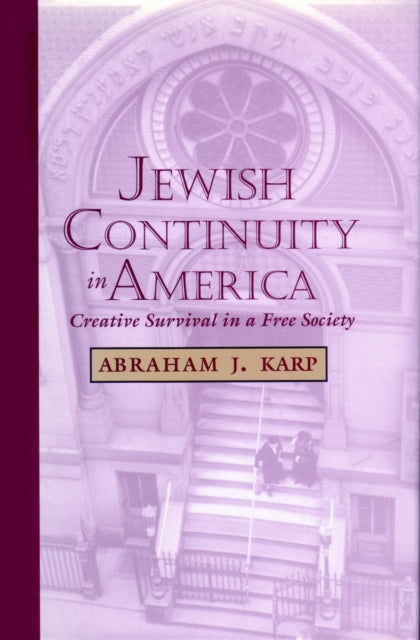 Book cover of: Jewish Continuity in America. By: Abraham J. Karp