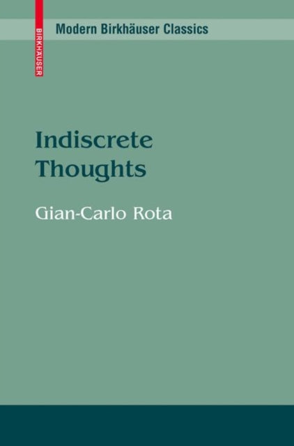 Book cover of: Indiscrete Thoughts. By: Gian-Carlo Rota