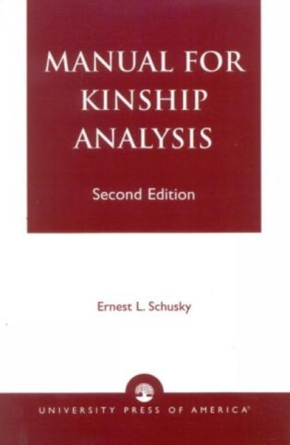 Book cover of: Manual for Kinship Analysis