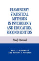 Book cover of: Elementary Statistical Methods in Psychology. By: Blommers Paul J.