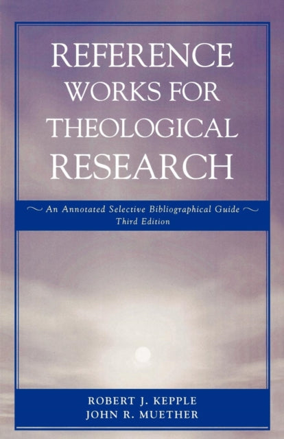 Book cover of: Reference Works for Theological Research