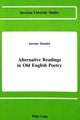 Book cover of: Alternative Readings in Old English Poetry