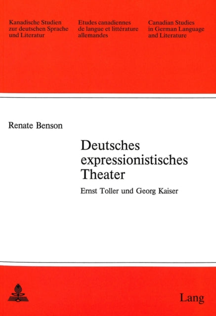 Book cover of: Deutsches Expressionistisches Theater. By: Renate Benson