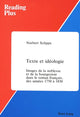 Book cover of: Texte et Ideologie. By: Norbert Sclippa