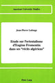 Book cover of: Etude sur L'orientalisme D'eugene Fromentin Dans ses Recits Algeriens
