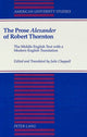 Book cover of: Prose Alexander of Robert Thornton