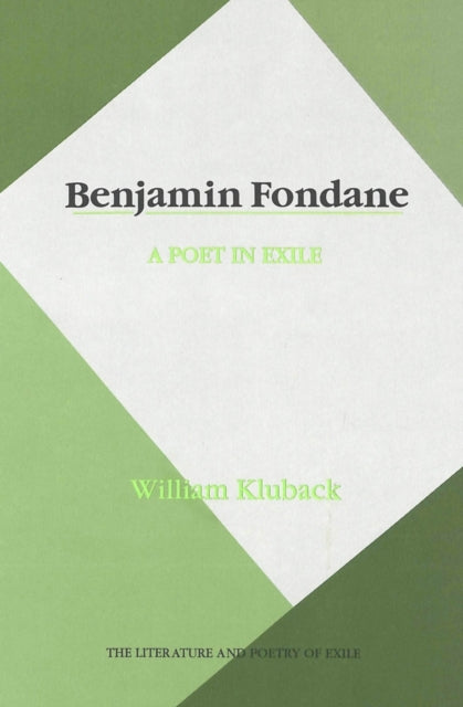 Book cover of: Benjamin Fondane