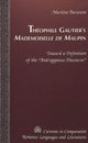 Book cover of: Theophile Gautier's Mademoiselle de Maupin. By: Marlene Barsoum