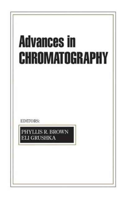 Book cover of: Advances in Chromatography