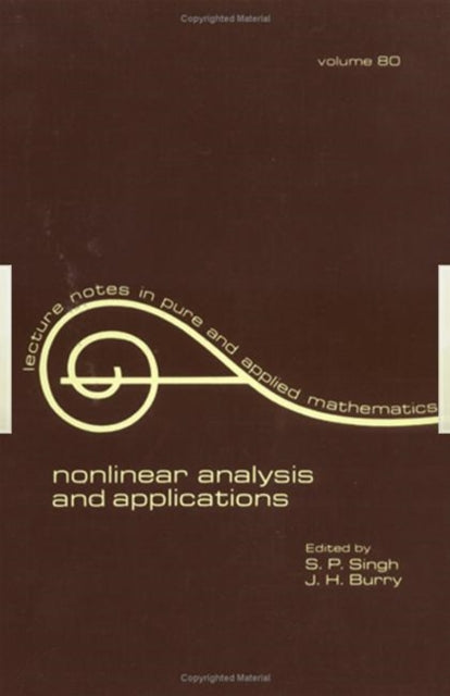 Book cover of: nonlinear analysis and applications