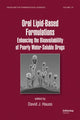 Book cover of: Oral Lipid-Based Formulations. By: David J. Hauss