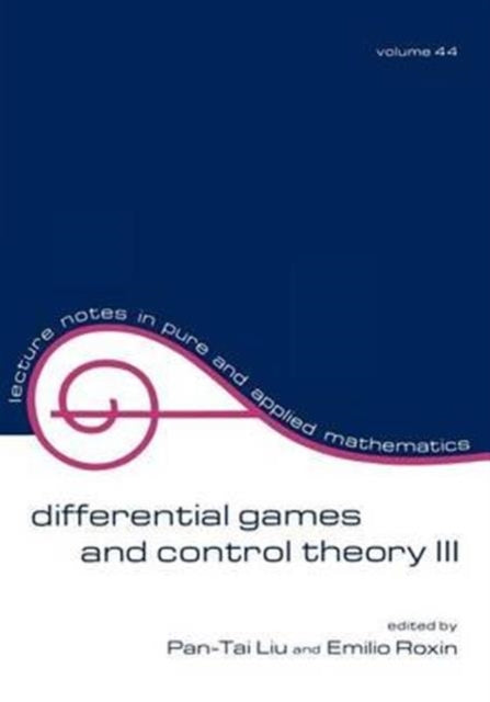 Book cover of: Differential Games and Control Theory Iii. By: Liu