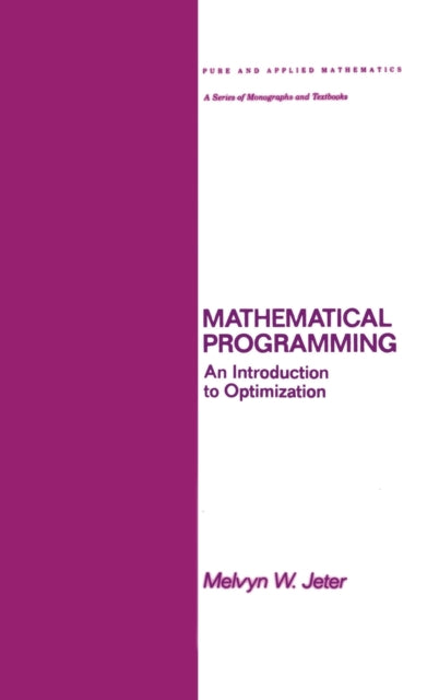 Book cover of: Mathematical Programming