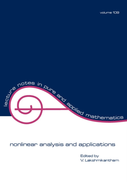 Book cover of: nonlinear analysis and applications