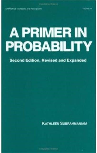 Book cover of: Primer in Probability. By: Subrahmaniam