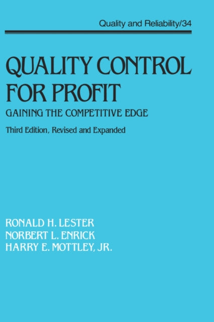 Book cover of: Quality Control for Profit