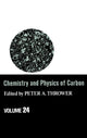 Book cover of: Chemistry & Physics of Carbon. By: Peter A. Thrower