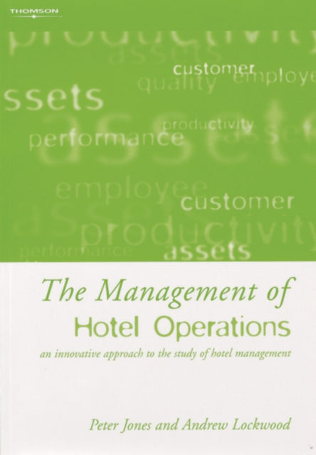 Book cover of: Management of Hotel Operations. By: Peter Jones