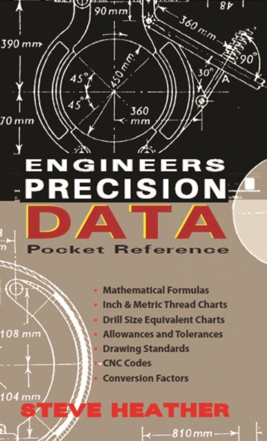 Book cover of: Engineers Precision Data Pocket Reference. By: Steve Heather