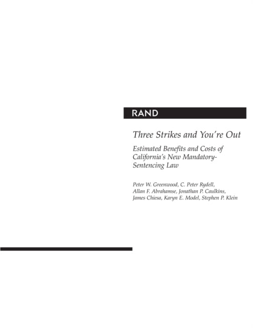 Book cover of: Three Strikes and You're Out. By: P Greenwood