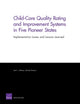 Book cover of: Child-care Quality Rating and Improvement Systems in Five Pioneer States. By: Gail Zellman
