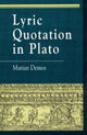 Book cover of: Lyric Quotation in Plato
