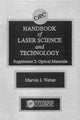 Book cover of: CRC Handbook of Laser Science and Technology Supplement 2. By: Marvin J. Weber