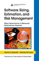 Book cover of: Software Sizing, Estimation, and Risk Management